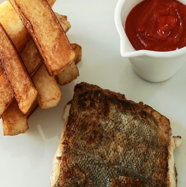 Niall McKenna's Baked Fish with chips